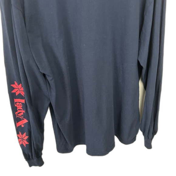 Lady A Navy Holiday Christmas Long Sleeve T-Shirt Size XL Country Band - Picture 14 of 14